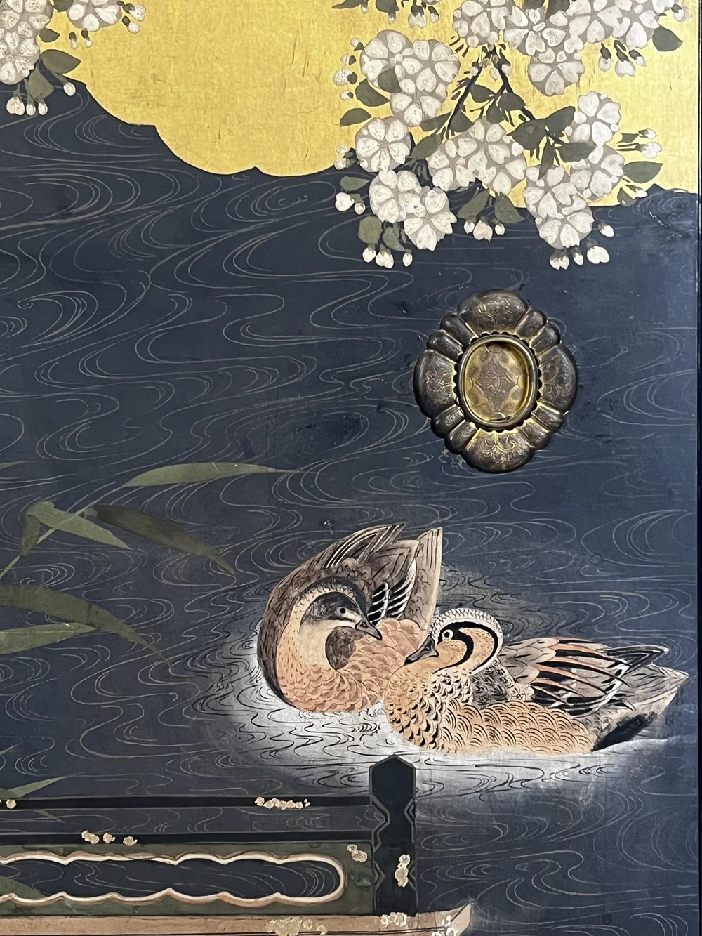 Stunning Set of Four 19th Century Edo Period Fusuma Door